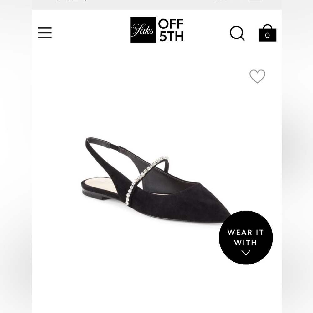 Stuart Weitzman Crystalline Slingback Flat